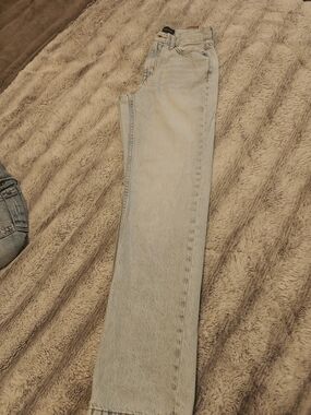 Aeropostale Women's Light Blue Wide-Leg Flare Jeans